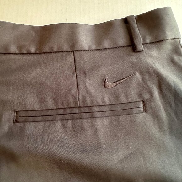 Nike Golf Black Flat Front Chino Performance Shorts Pockets Mens 42 - Picture 12 of 12
